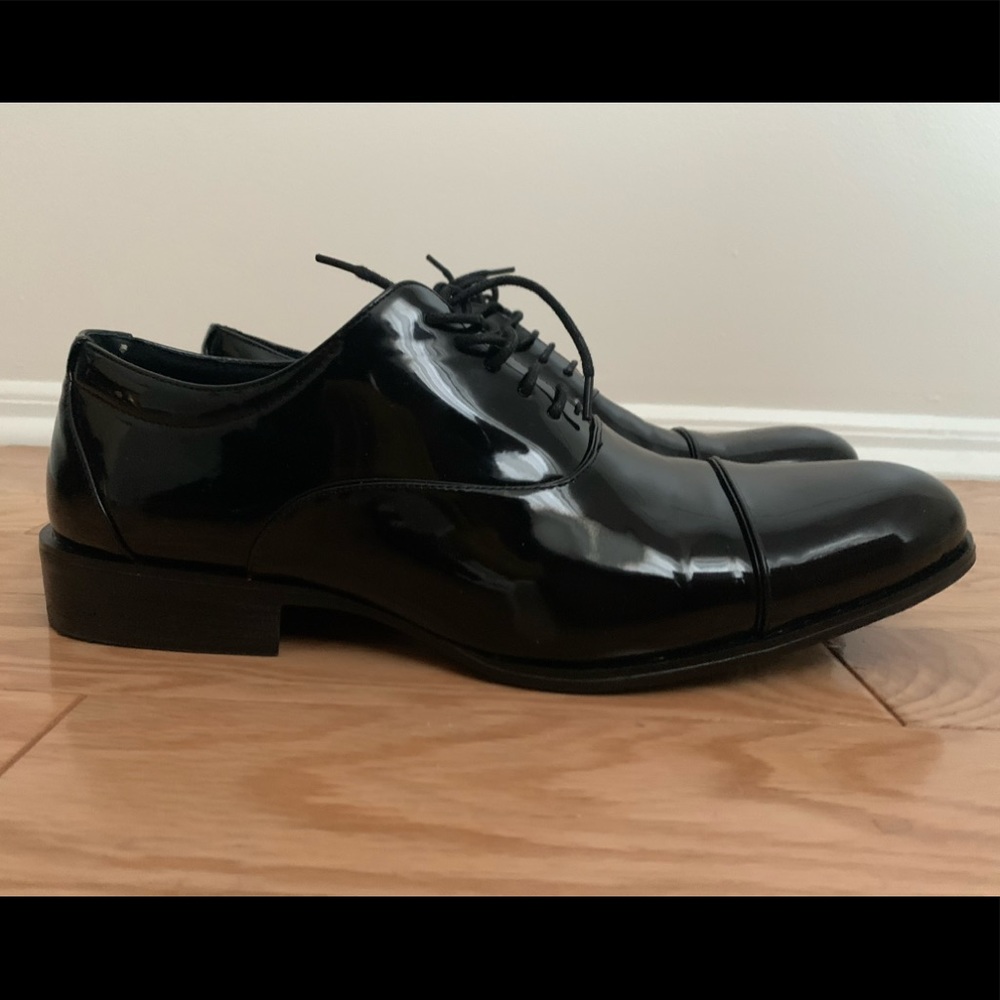 Men’s Stacy Adam’s Black Dress Shoes. Size 9 1/2.